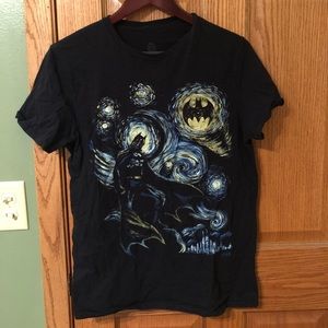 Batman Van Gough T-Shirt Starry Night Gotham